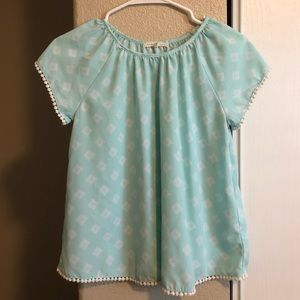 Turquoise blouse by Copper Key.